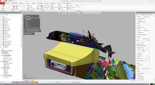 Surface extrude in DesignX