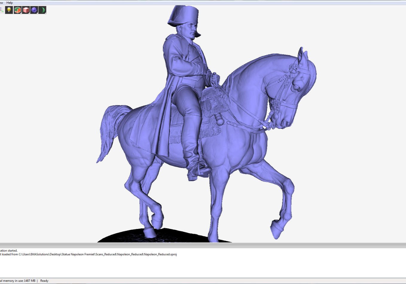 Captured Napoleon 3D Scan