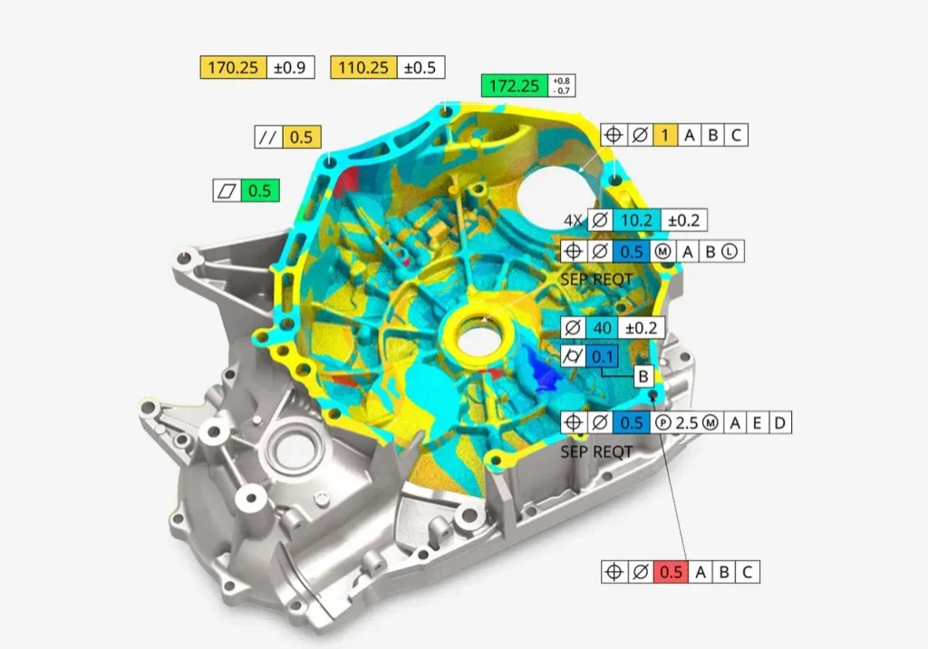 Geomagic deviation analysis