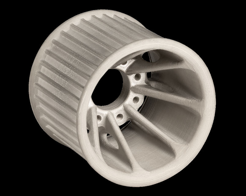 Metal timing belt pulley