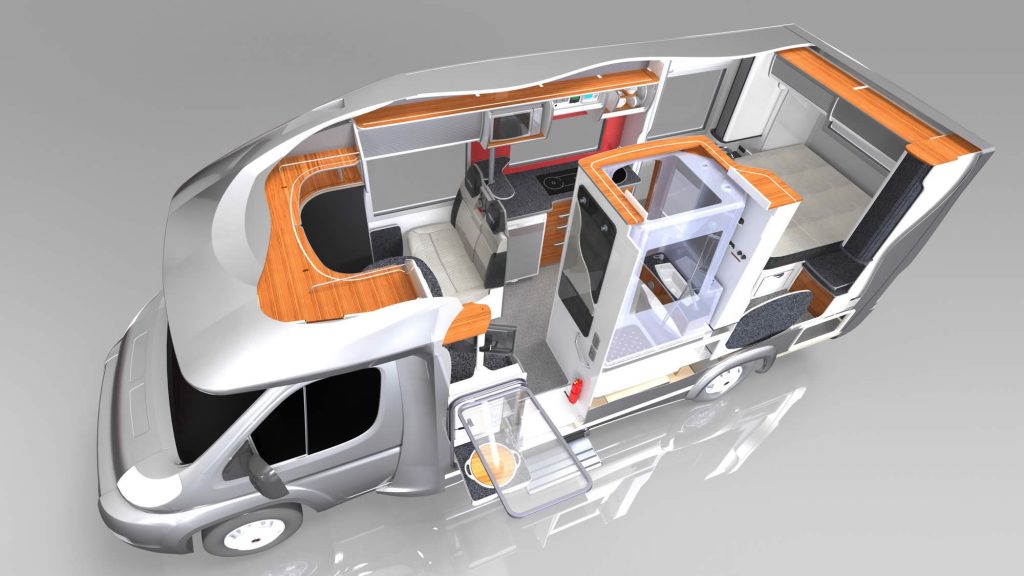 Motorhome SOLIDWORKS Visualize rendering