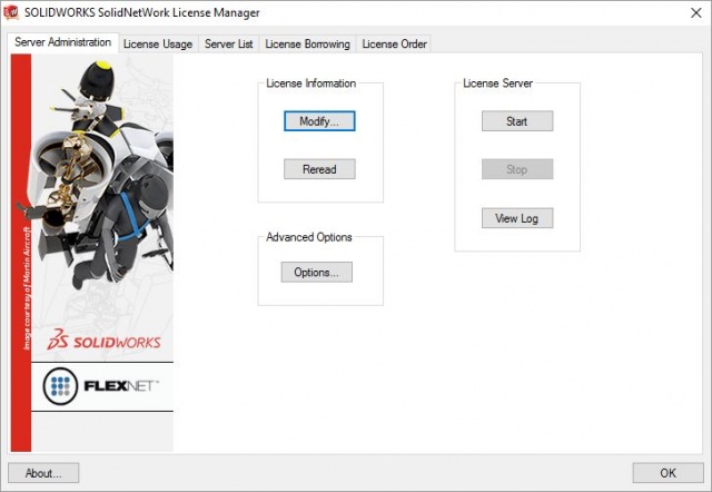 Déplacement du gestionnaire de licences SOLIDWORKS
