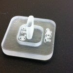 3D printed part with 0.15 mm gap: fits correctly.