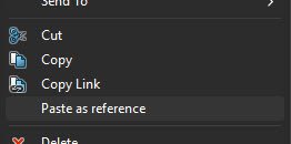 Creating a Reference between a SolidWorks File and Another File Type within SOLIDWORKS PDM 7 Right Click on Microsoft Document and select "Paste as Reference"