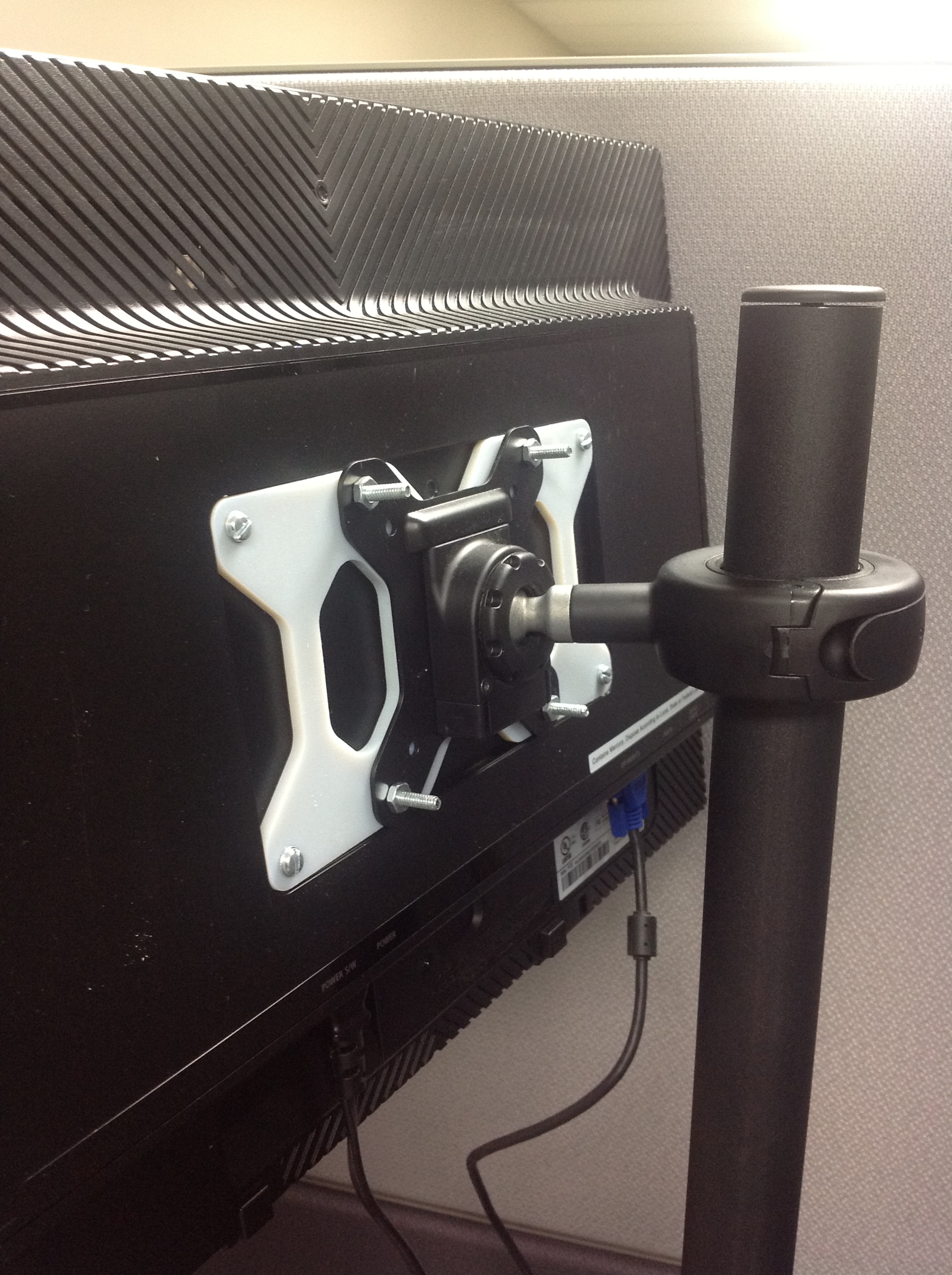 Designing a Standing Desk 13 Monitor Mounted