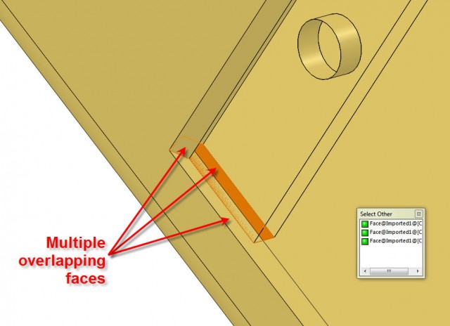 Multiple overlaping faces