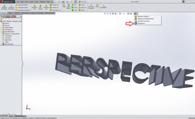 This is what I mean by Perspective mode