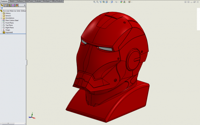 Iron Man in SolidWorks