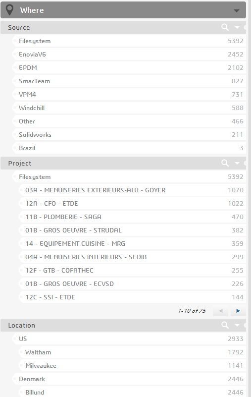 EXALEAD OnePart - Amazing New Intelligence for Legacy Data 9 Onepart - where