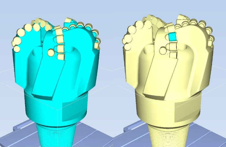 Preparing an Oil and Gas Model for 3D Printing 5 Bit Model Separated