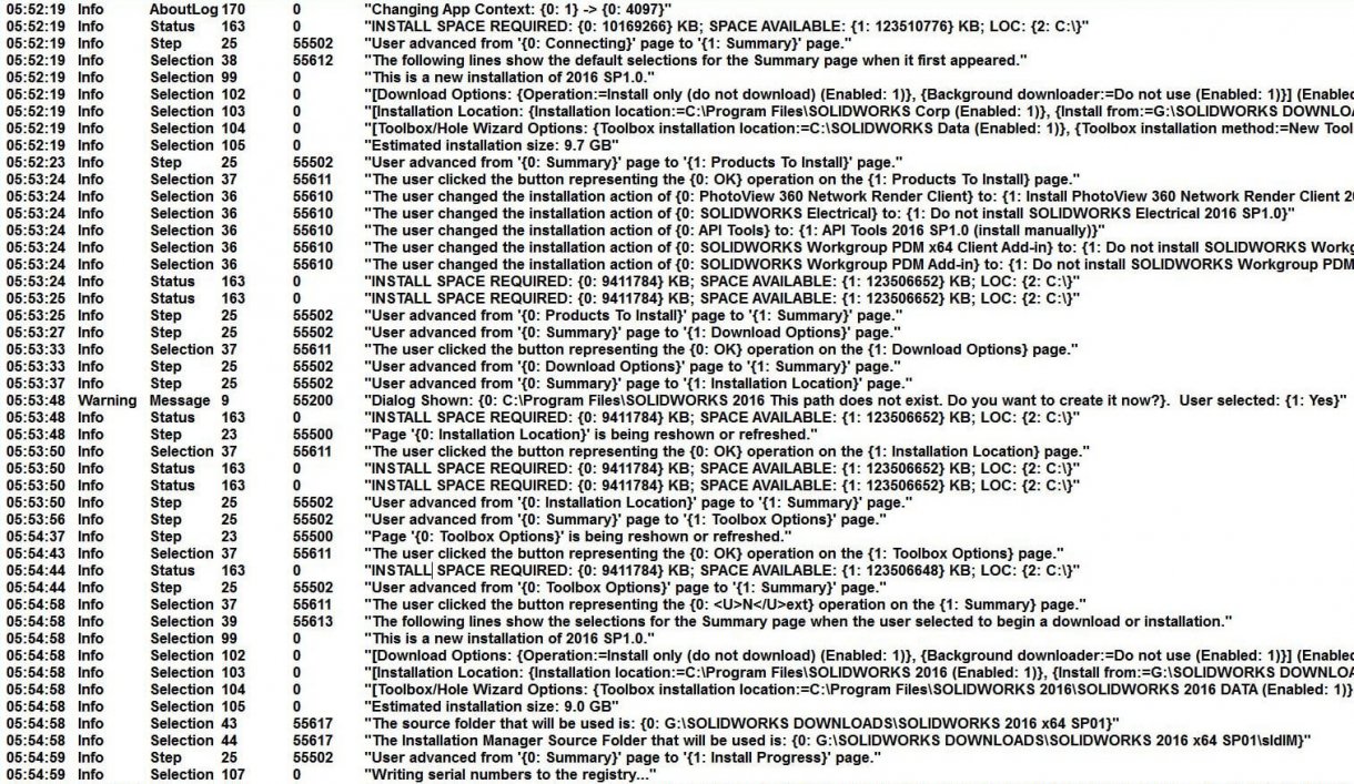 How to find your SOLIDWORKS Installation Log files 19 Log files