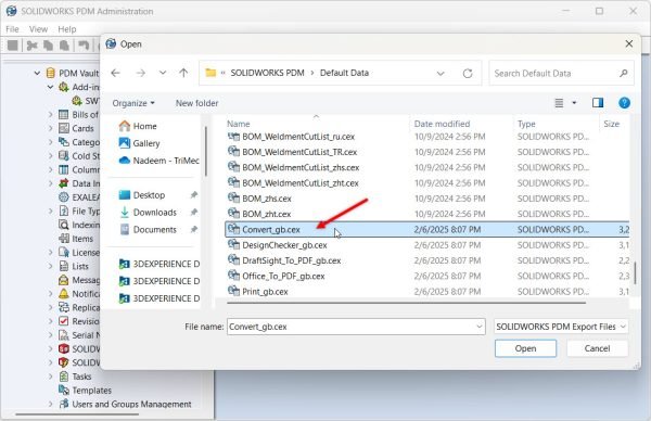 Update SOLIDWORKS PDM Task Add-in 5 3