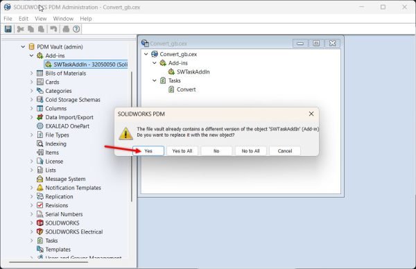 Update SOLIDWORKS PDM Task Add-in 9 5