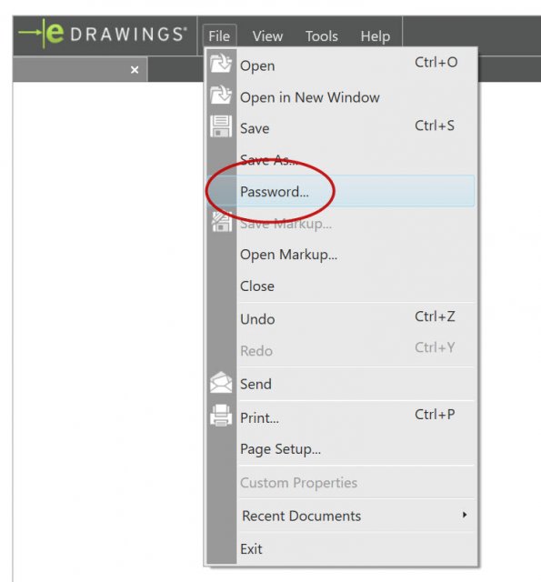 eDrawings 2017 Viewer can now password protect files 41 Mot de passe de la visionneuse eDrawings