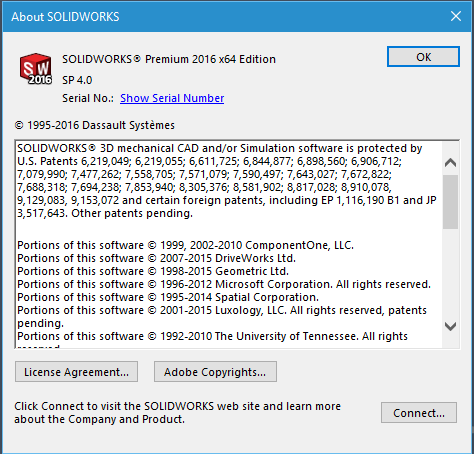 SOLIDWORKSVersion