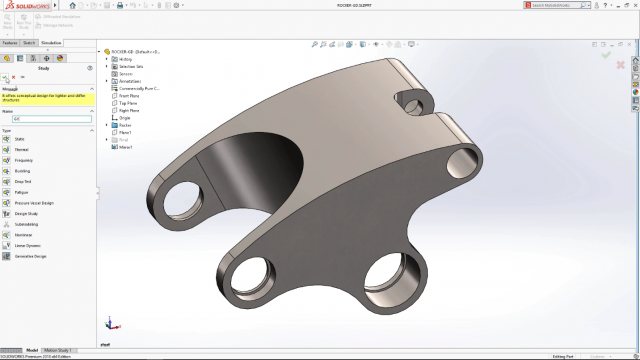 solidworks 2018 conceptual simulation