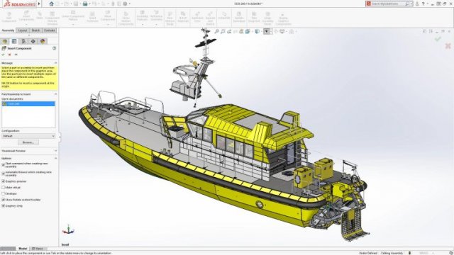 SOLIDWORKS 2018 Ability to insert and mate graphics components