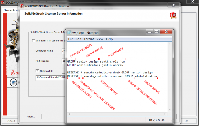 Reserving SOLIDWORKS PDM Licenses