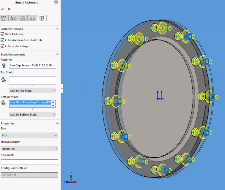 Save time by using a SOLIDWORKS Hole Series in your assemblies! 3 Choose fasteners for your requirements