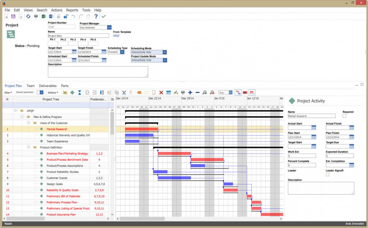 Gestion du programme arasInnovator