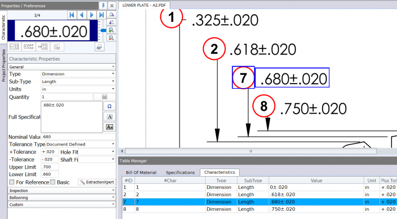 New in SOLIDWORKS Inspection 2018: Renumbering Balloons 3 SOLIDWORKS Inspection Renumbering Balloons