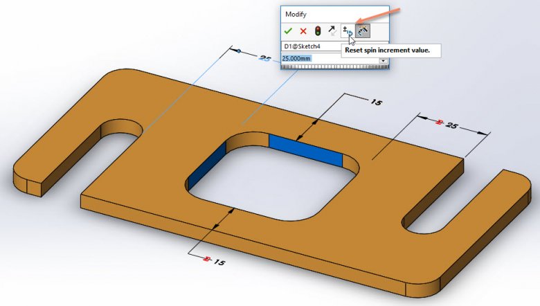 Local Spin Box Increment