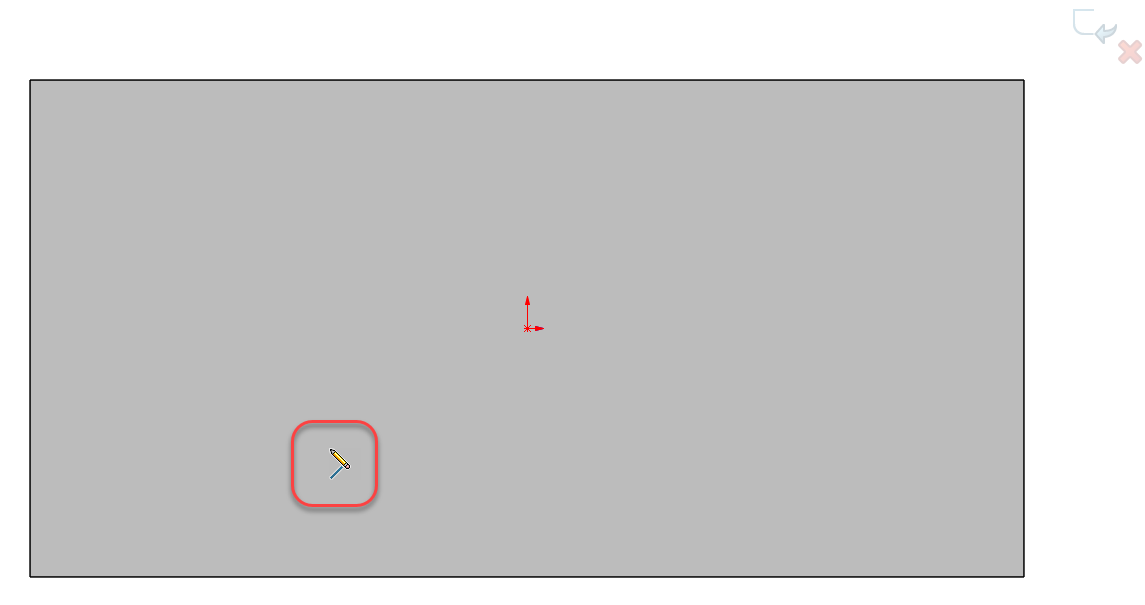 Editing sketch with Line tool 1