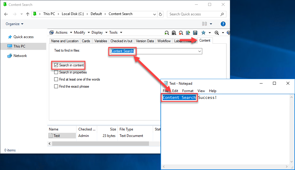 How to enable Content Search in SOLIDWORKS PDM Professional (Part 2) 17 Search in Content