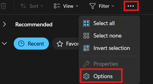 Folder Options 1