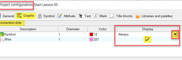 Project configuration