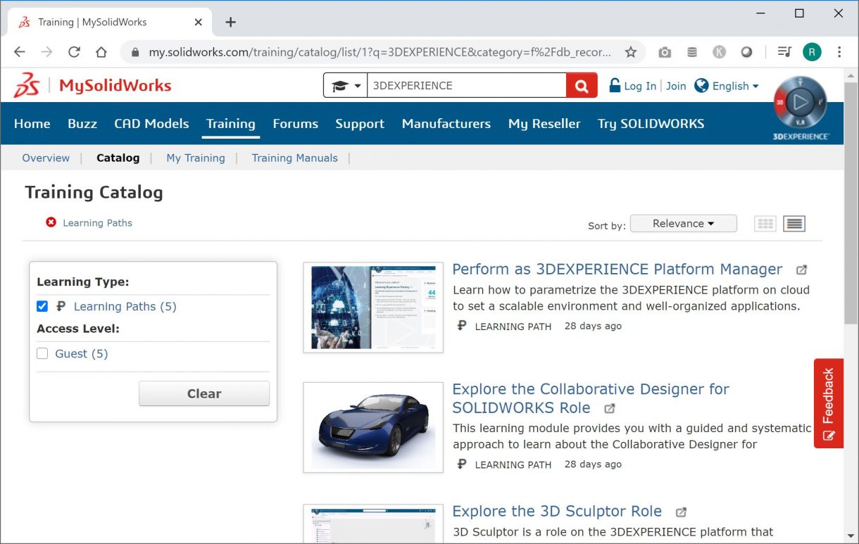 Learn how to use your SOLIDWORKS Data on the Cloud 1 Leçons sur MySolidWorks 3DEXPERIENCE