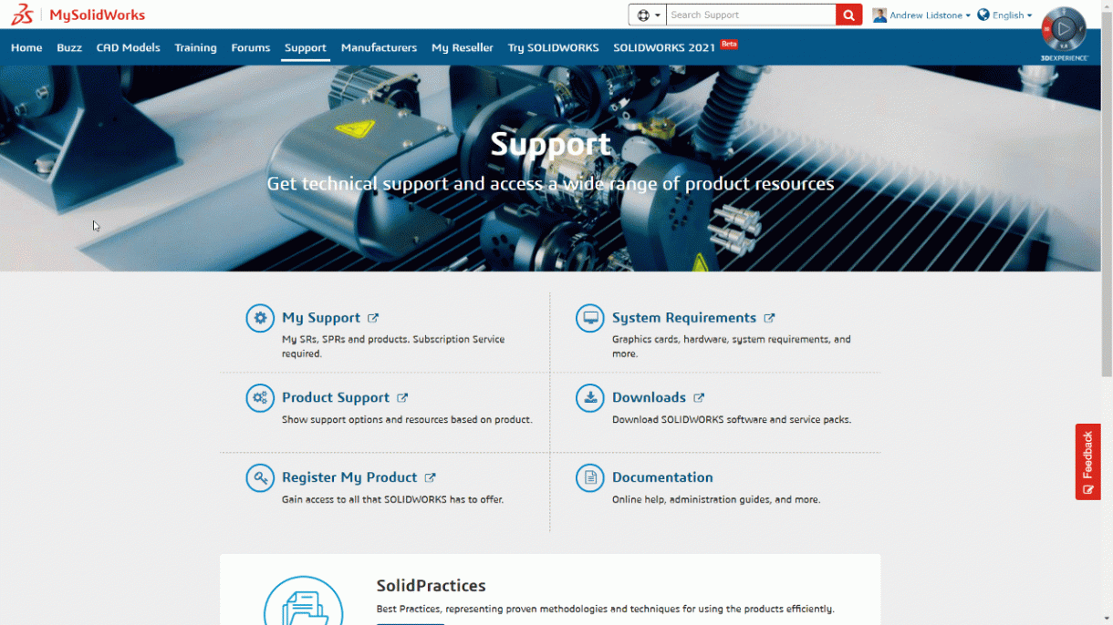 How to access SolidPractices SOLIDWORKS Guides through MySolidWorks 17 SolidPractices