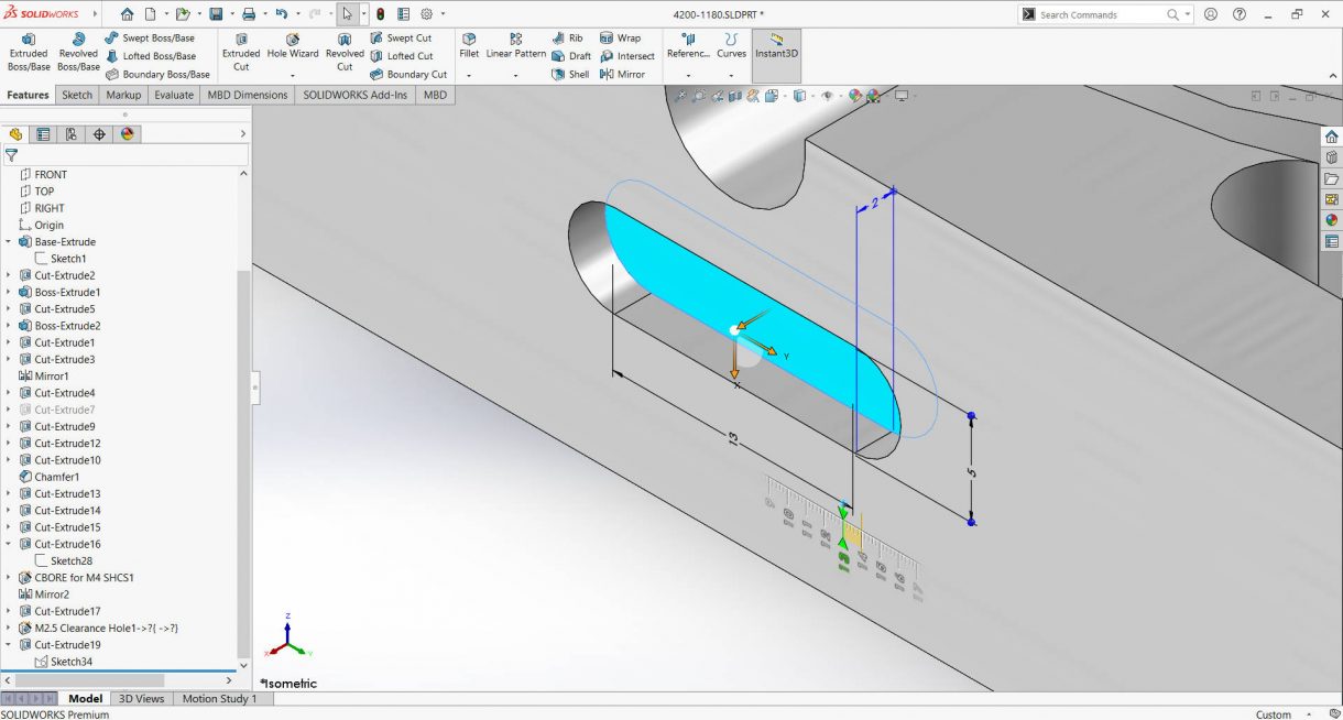 Adjusting a Sketch without having to use Edit Sketch 5 Instant3D drag