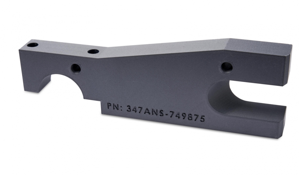 Dispositif d'alignement ABS-CF10 imprimé sur l'imprimante Stratasys F123