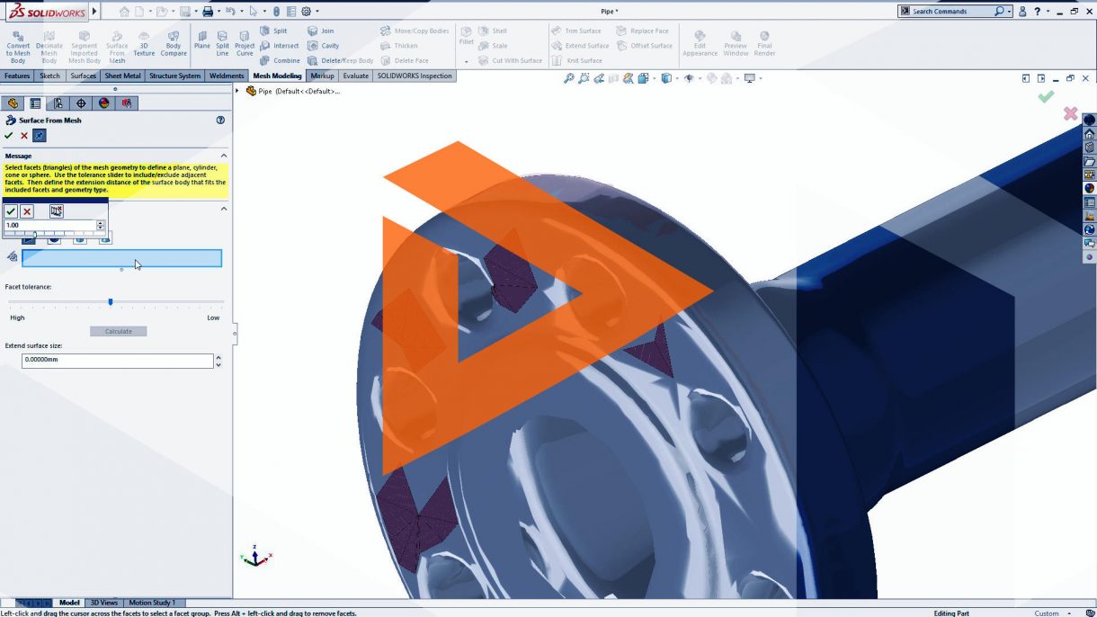 Working with 3D Scanned Data using SOLIDWORKS Mesh Tools 11 SOLIDWORKS Mesh Tools
