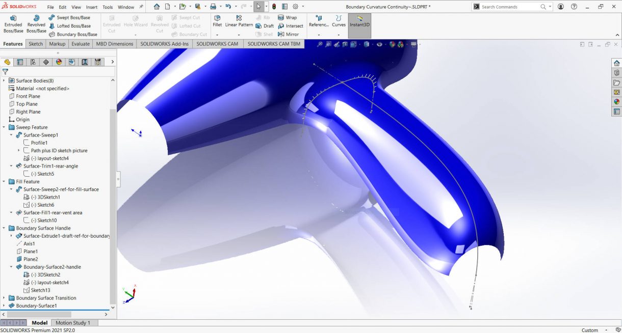 Esquisses 3D SOLIDWORKS