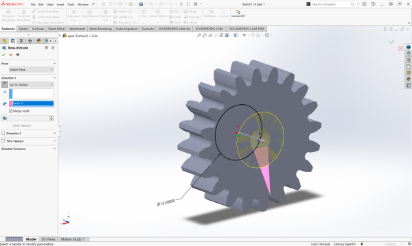 editing gear STL file