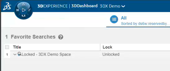 3dexperience saved searches list