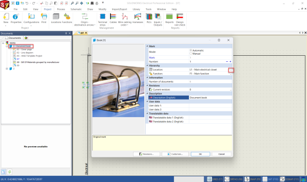How to Filter Reports in SOLIDWORKS Electrical 1 Viewing the location of a SOLIDWORKS Electrical book