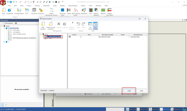 How to Filter Reports in SOLIDWORKS Electrical 3 Assigning a new location