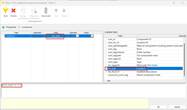 How to Filter Reports in SOLIDWORKS Electrical 7 Defining the location filter