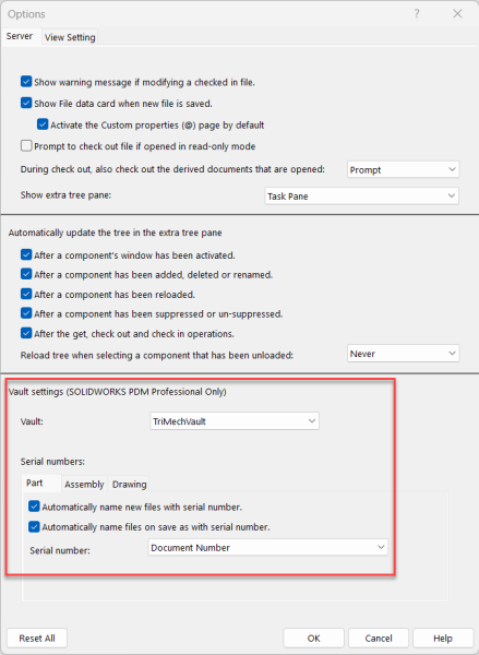 Vault Settings Pro Only