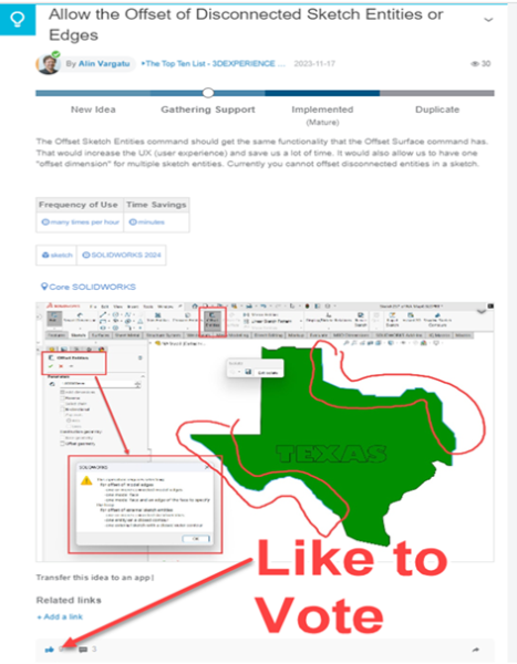 Vote for SOLIDWORKS Enhancement Requests for 3DEXPERIENCE World 2024