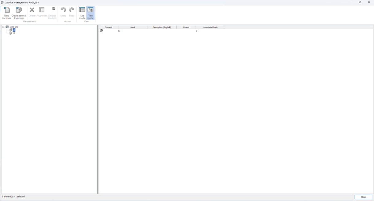 Blank BOM location tab