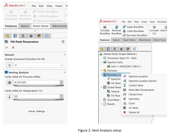SOLIDWORKS Plastics: Vent out AirTraps with Venting Analysis 3 Vent02