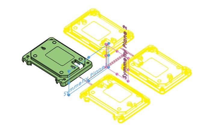 SOLIDWORKS Plastics : Comment accélérer la simulation du moulage par injection à plusieurs cavités à l'aide de Symmetry