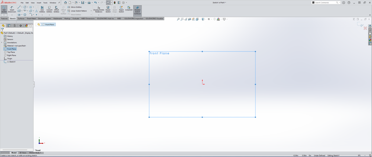 Starting the sketch