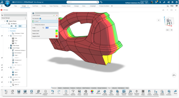 Using the Combine Tool in SOLIDWORKS xDesign for Mold Design 11 Résultats préliminaires de l'analyse du modèle « jigsaw »