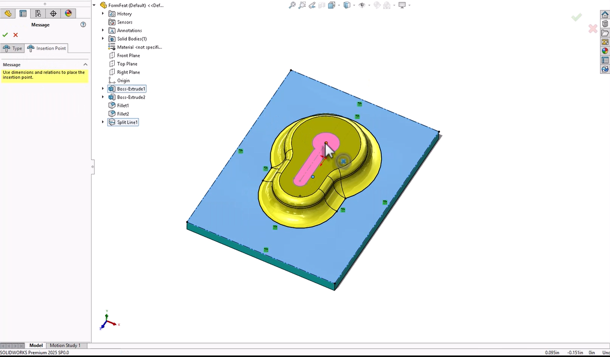 Outil d'estampage SOLIDWORKS