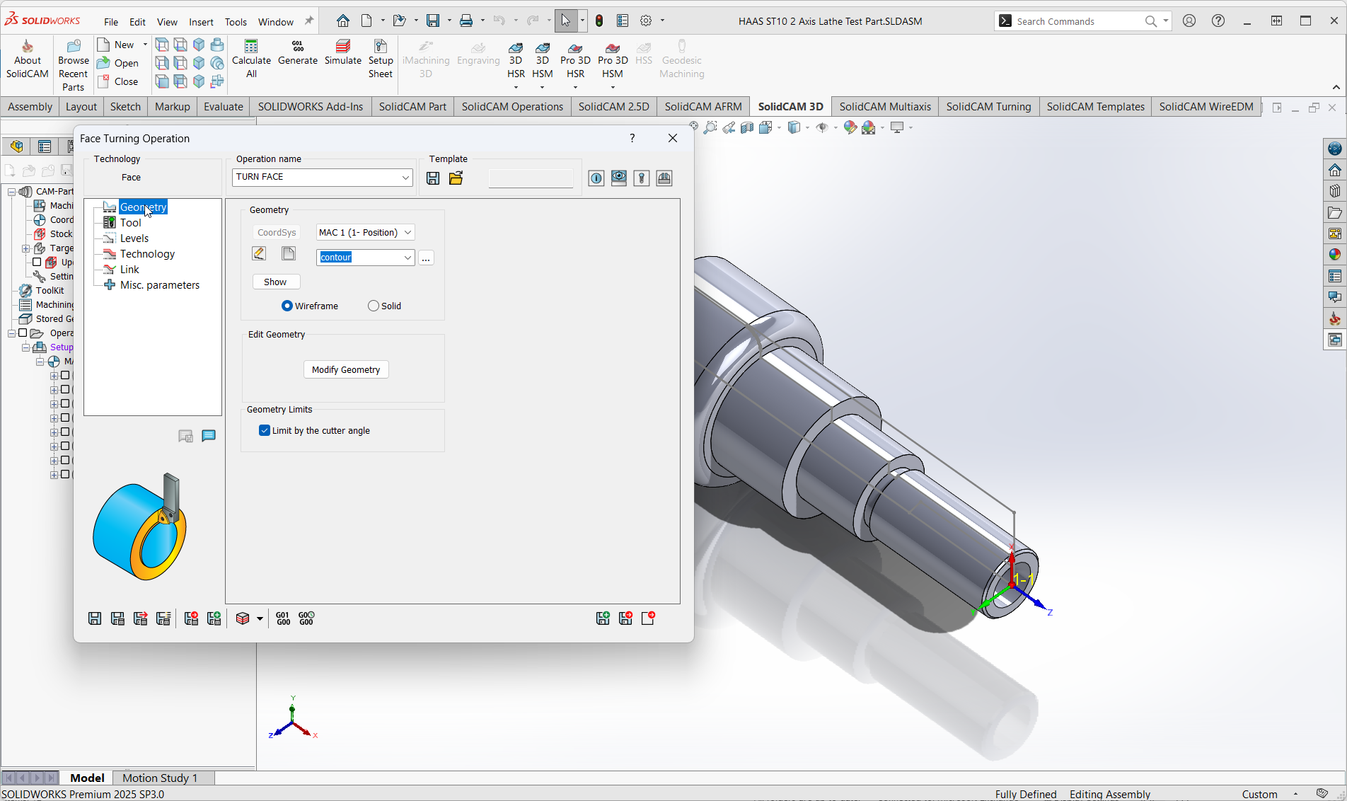 SolidCAM Turning